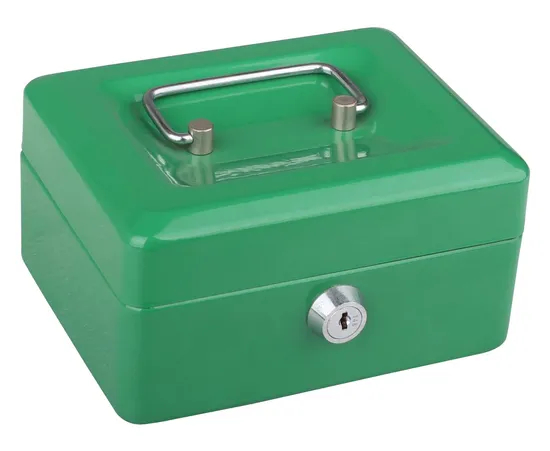 Wholesale Portable Factory Price Durable Metal Money Box Cash Box with Lock