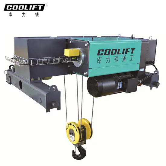 5t 15m Low Headroom European Type Double Girder Electric Wire Rope Hoist