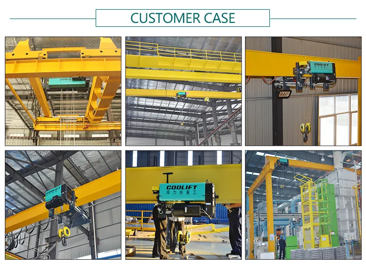 20t Double Girder Liffting Tools Wire Rope Electric Overheard Crane