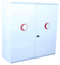 Hot Sell Good Quantity Big Size Metal Medical Equipment First Aid Box with Red Moon