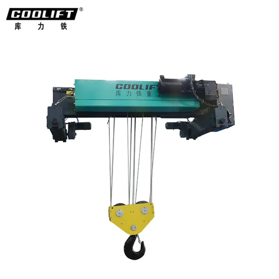 32t 6m Low Headroom European Type Double Girder Electric Wire Rope Hoist