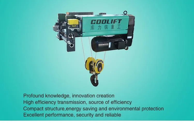 5t 12m European Type Lifting Equipment Electric Wire Rope Hoist with Factory Manufacturer